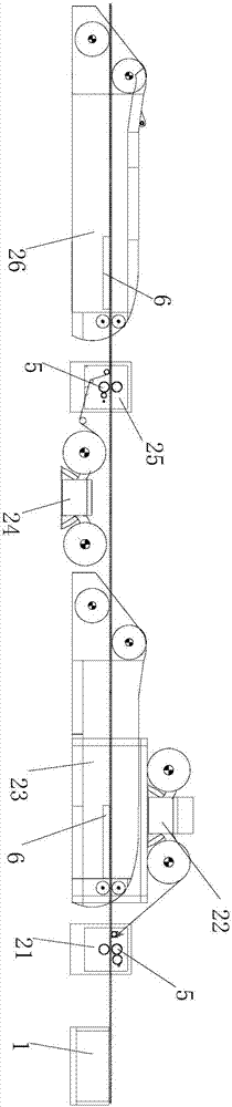 Honeycomb paperboard gluing method and device