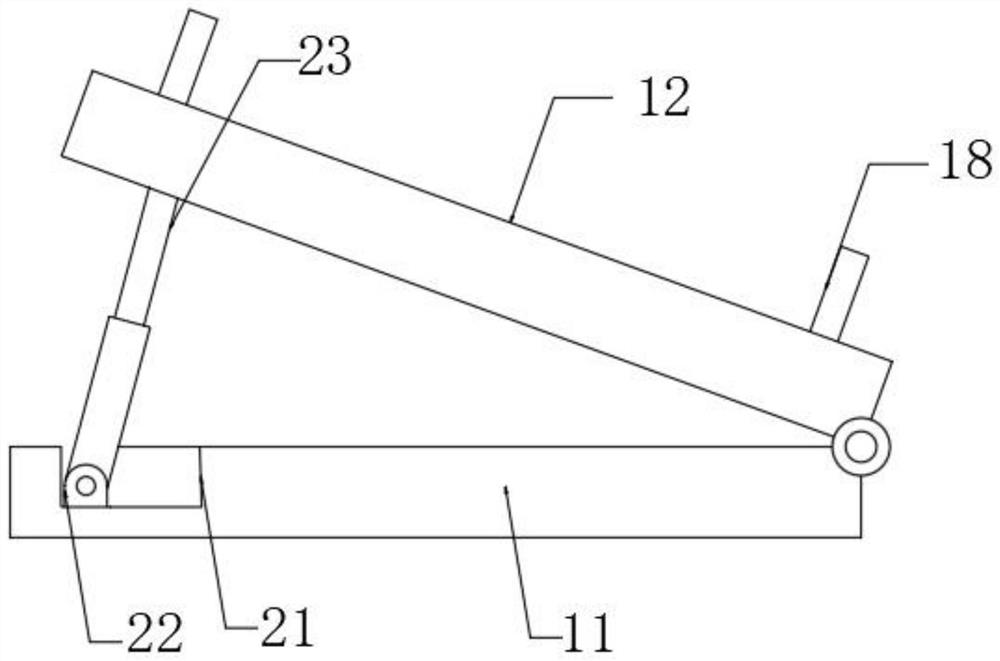 Supporting frame with adjusting structure for elevator maintenance