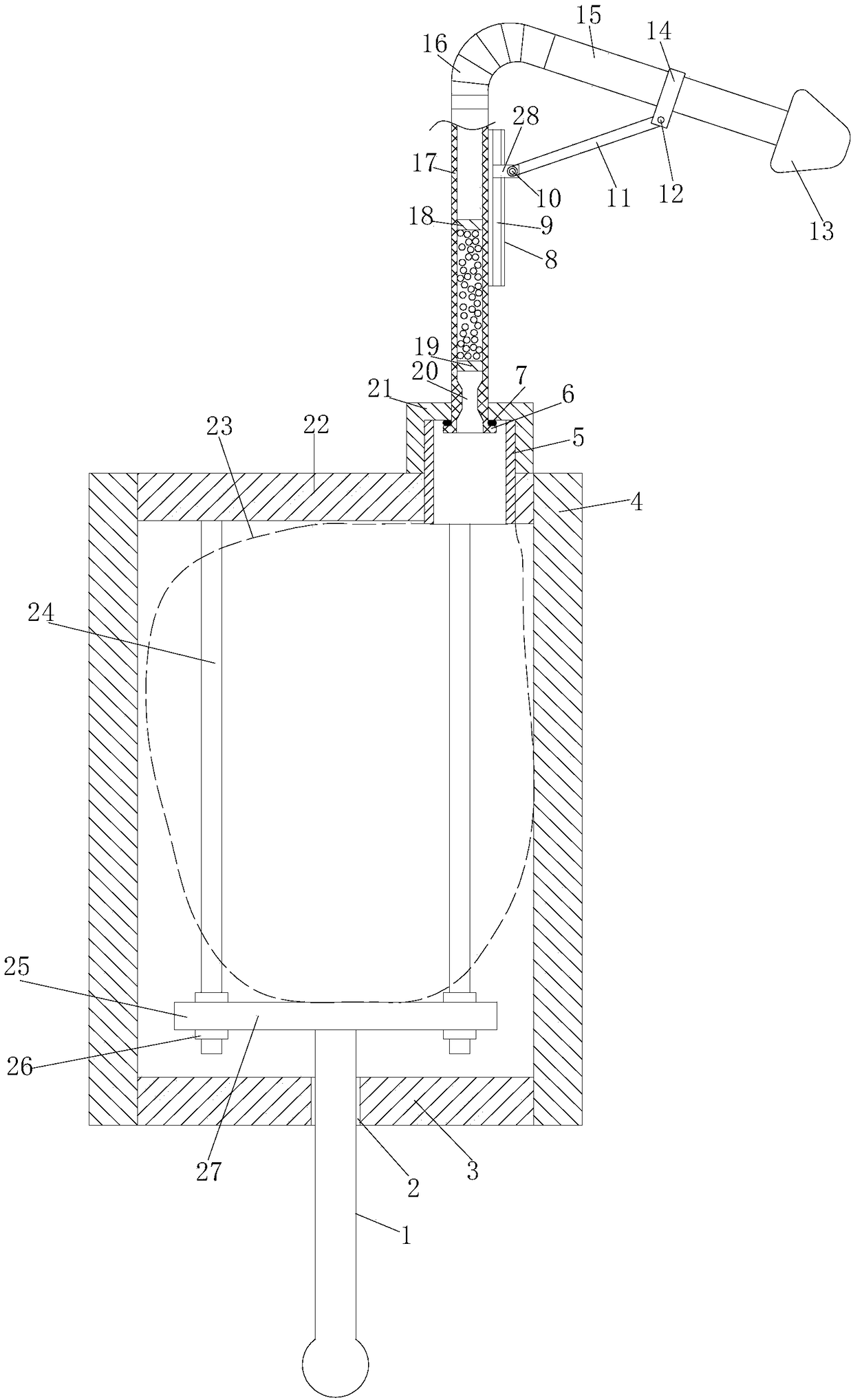 Push-pressing-type nasal irrigator