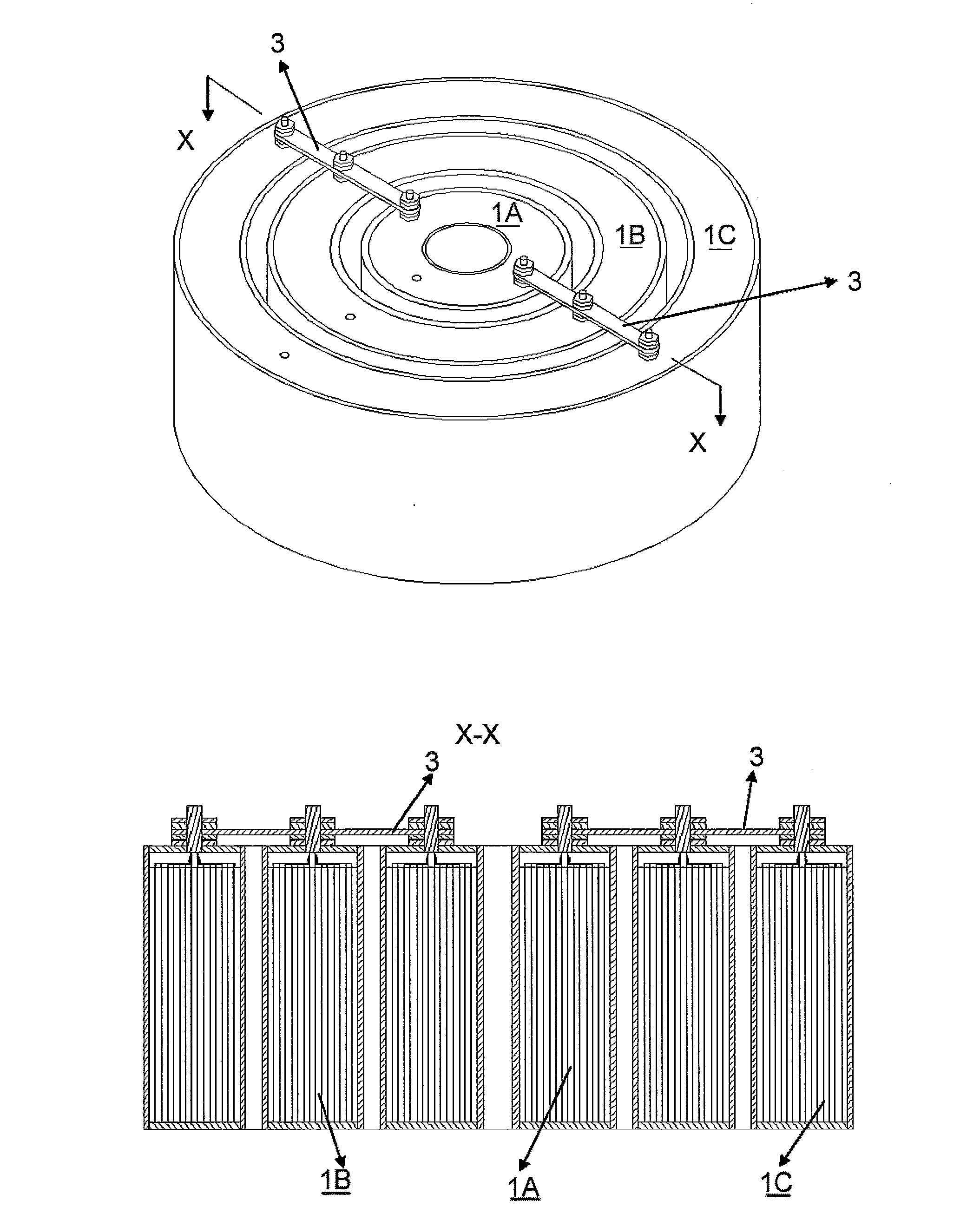 Method for Producing Assembled Battery and Assembled Battery