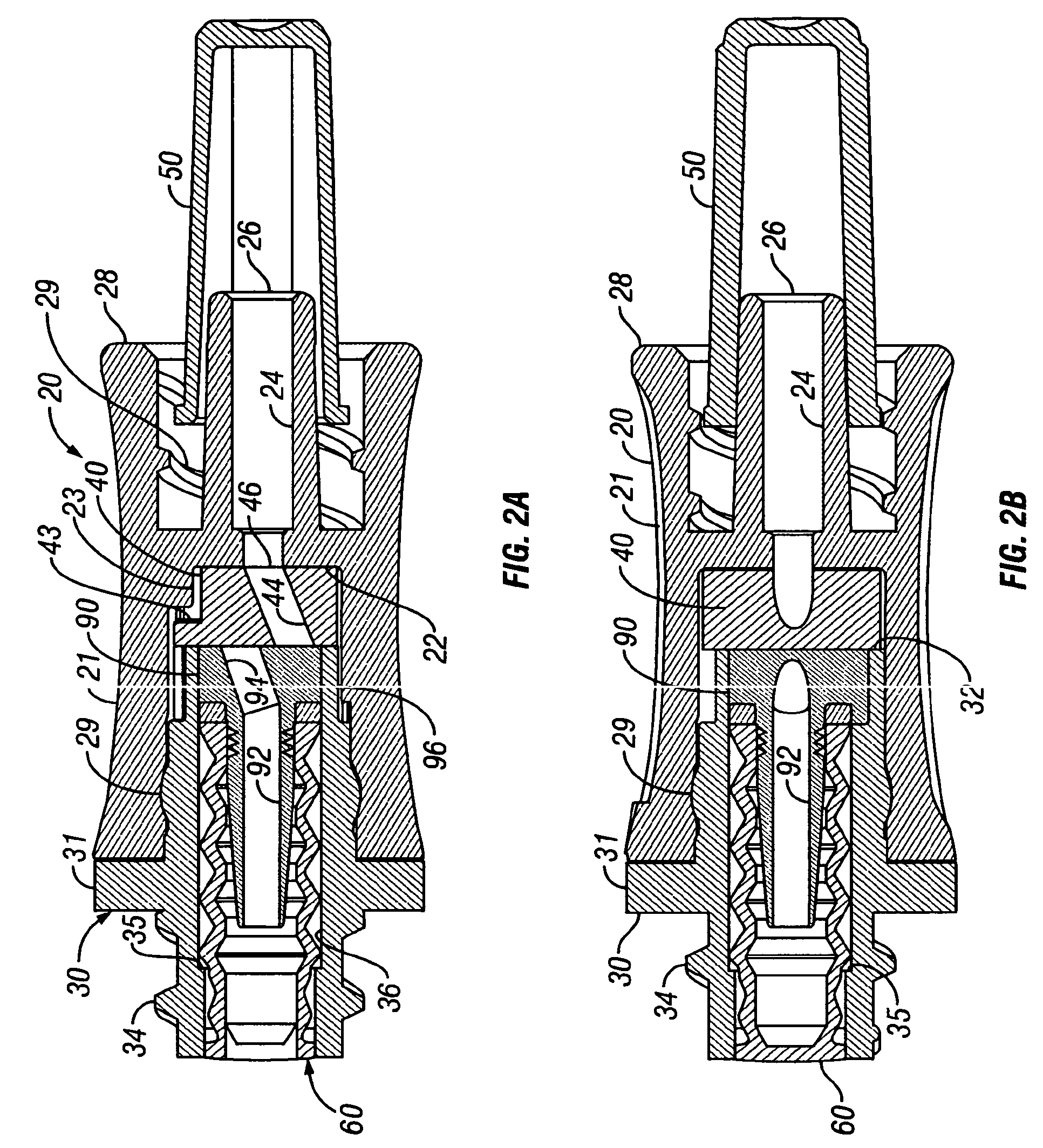 Needleless Luer activated medical connector