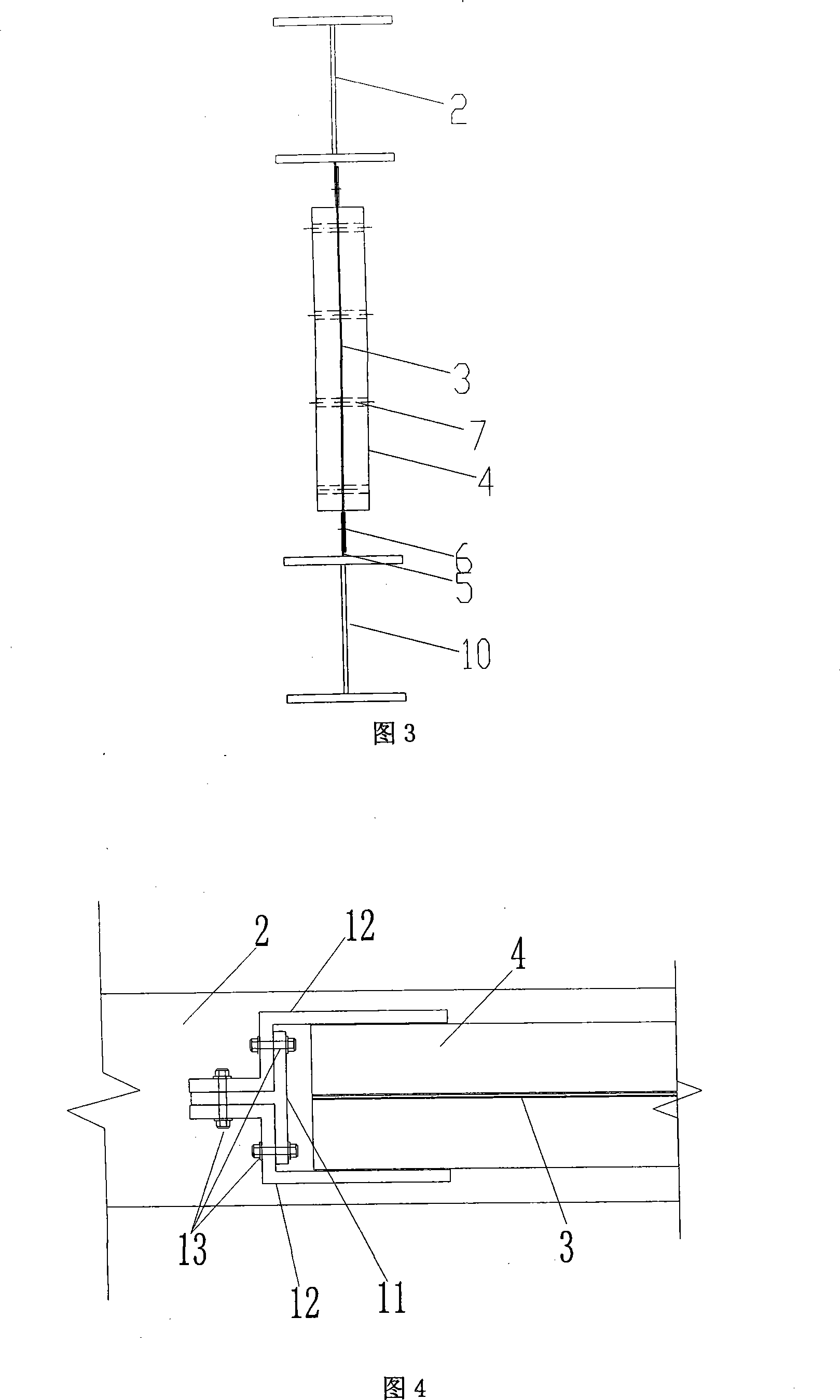Two-side-connection combined steel plate shearing force wall