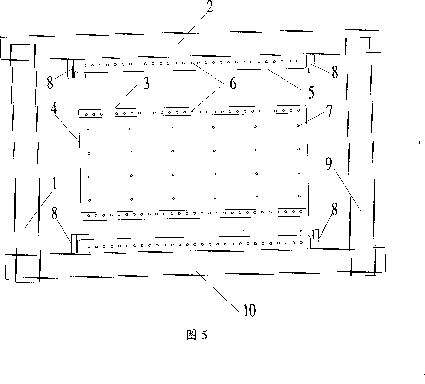 Two-side-connection combined steel plate shearing force wall