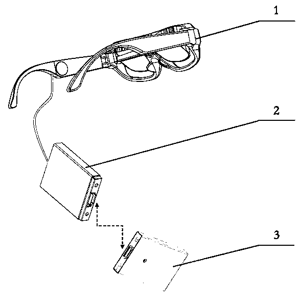 Intelligent glasses capable of realizing internal visual display
