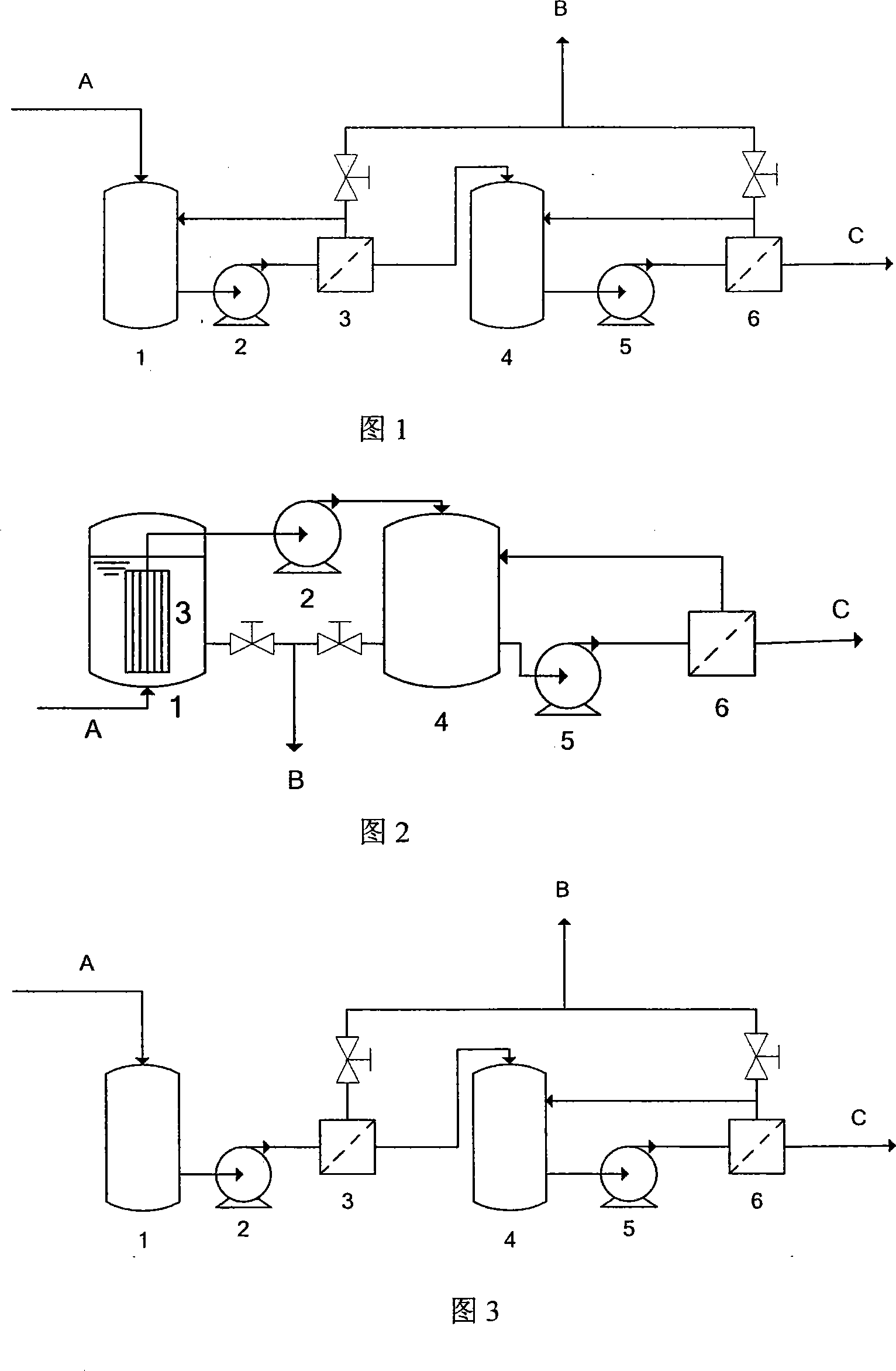 Membrane separating process for purifying high temperature condensated water