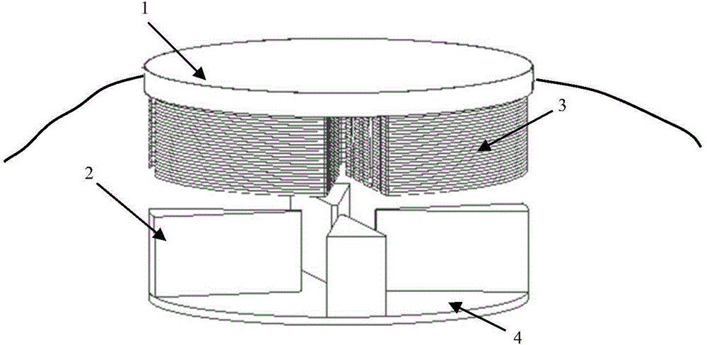 Omnidirectional horizontal shearing modal magnetostrictive sensor