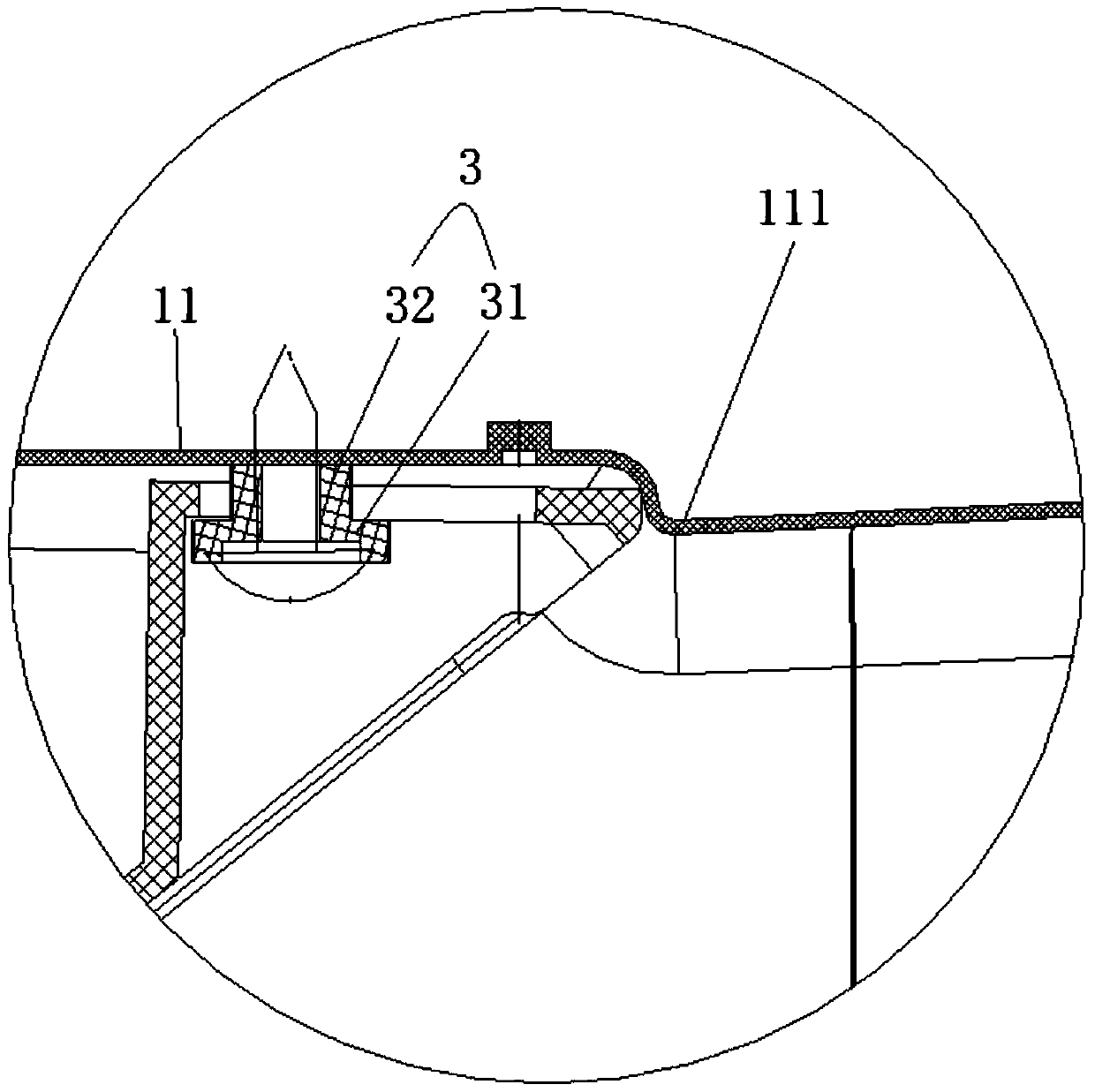 An air duct installation component