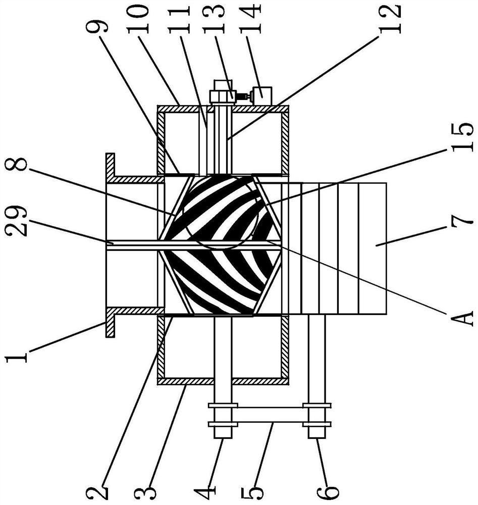 Air-suction type adjustable-pitch helical bevel gear seed sowing device