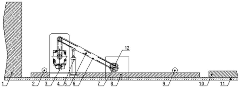 An auxiliary device for flat pressing and splicing of bamboo strips