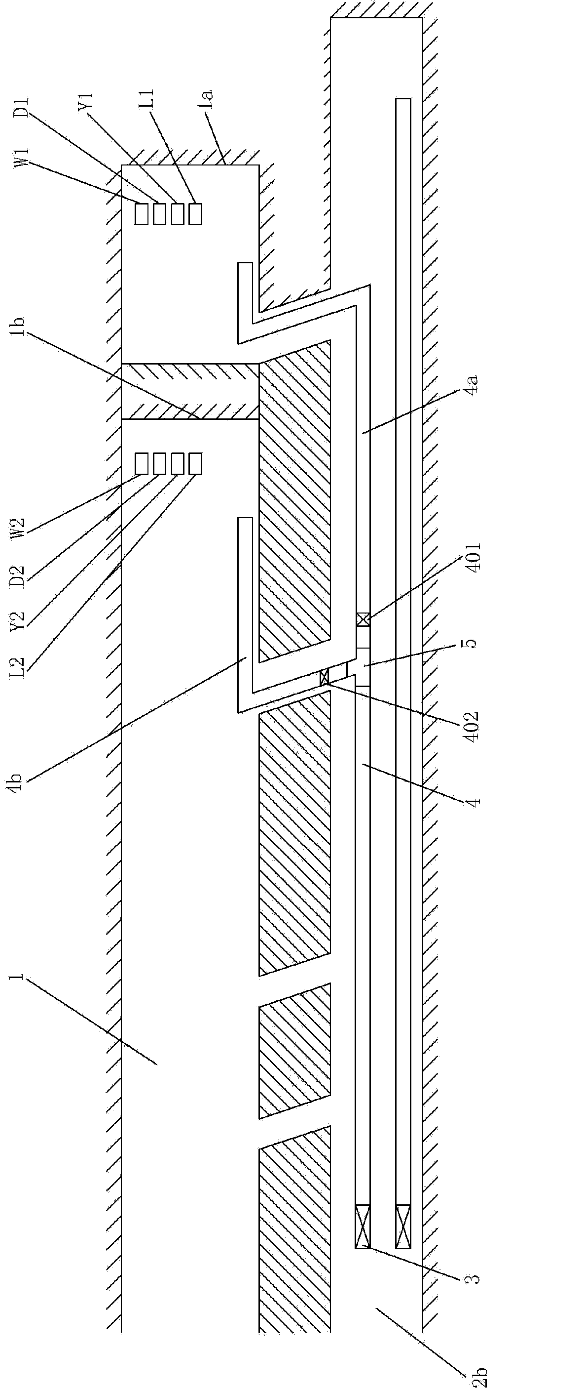 Distribution control device for air quantity of long tunnel ventilating system and distribution control method thereof