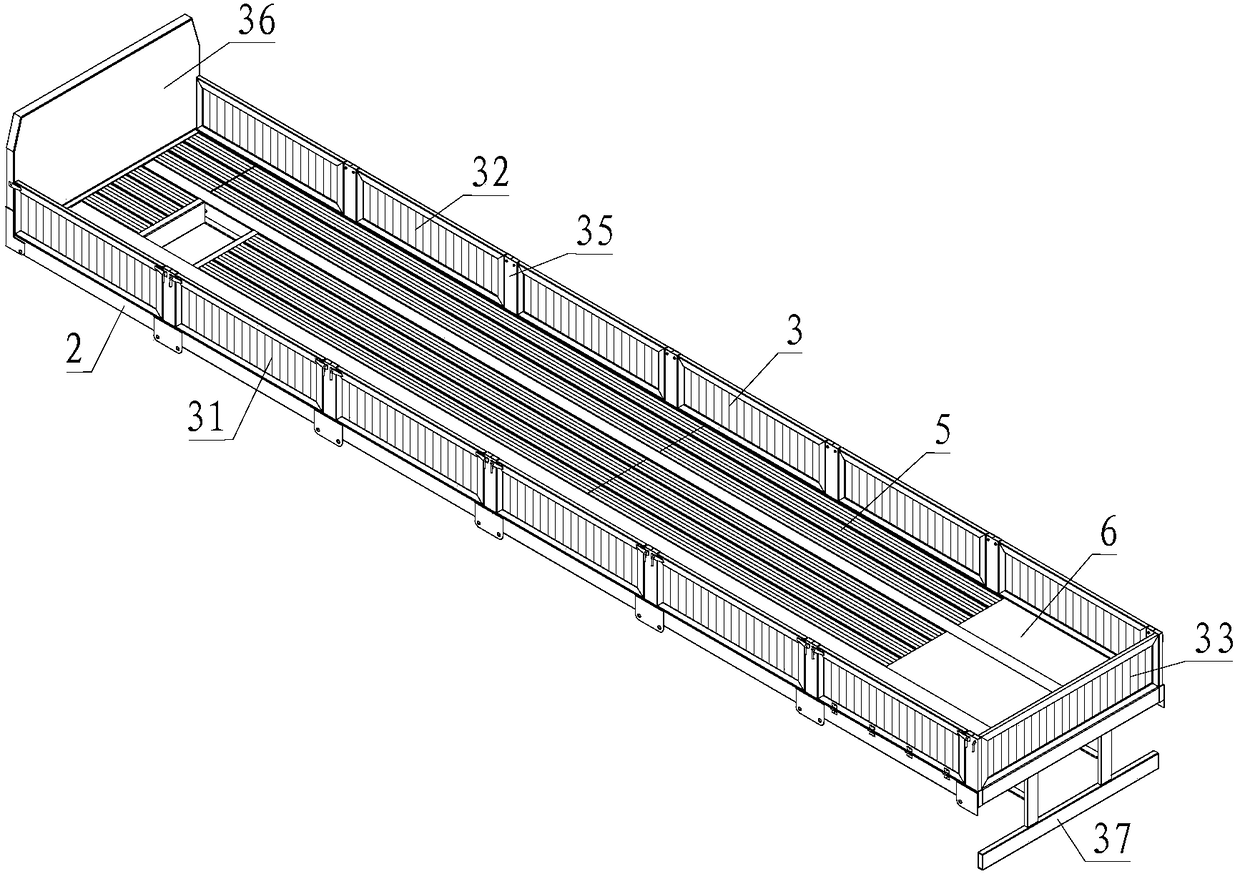 Steel-aluminum mixed structure fence car