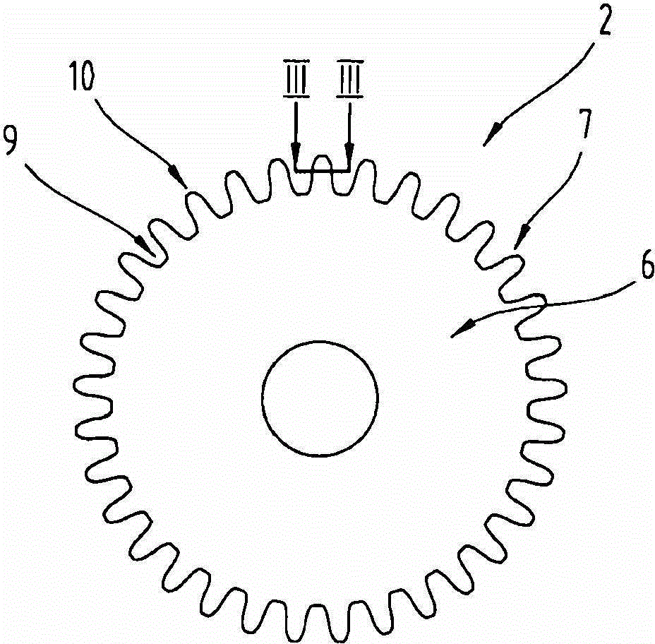 Rolling tool and method for producing convex teeth