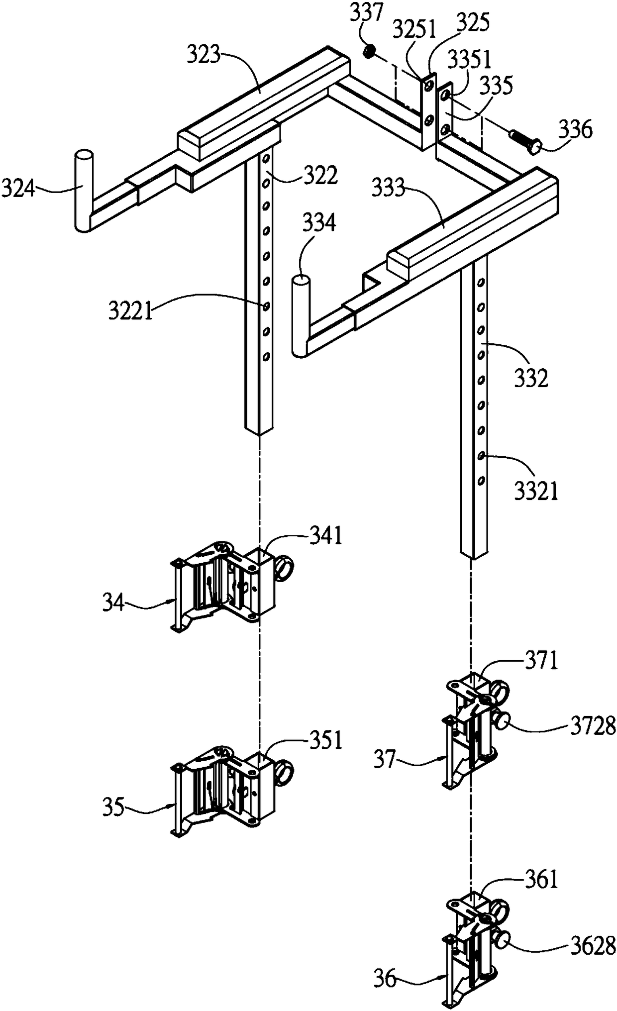 Vertebral column horizontal melodic movement apparatus