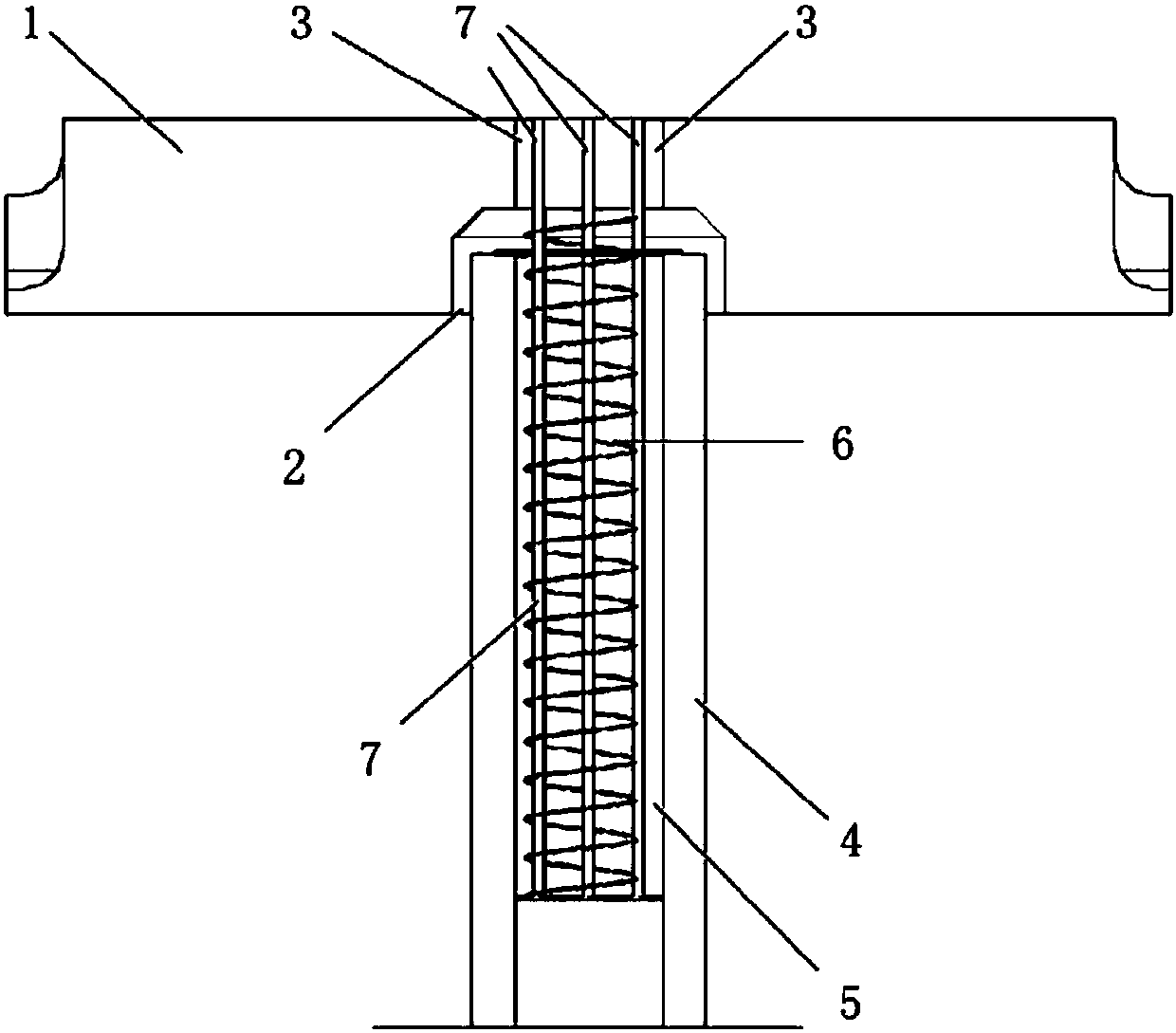 Quick connecting structure for prefabricated pier and slab