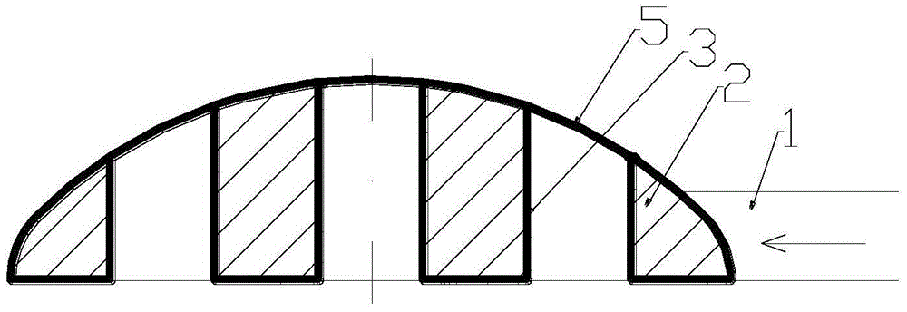 Excavation structure and excavation method of large-span dome in underground nuclear power plant nuclear reactor cavern