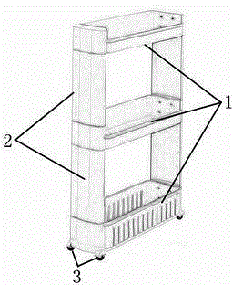 Movable crack storage rack