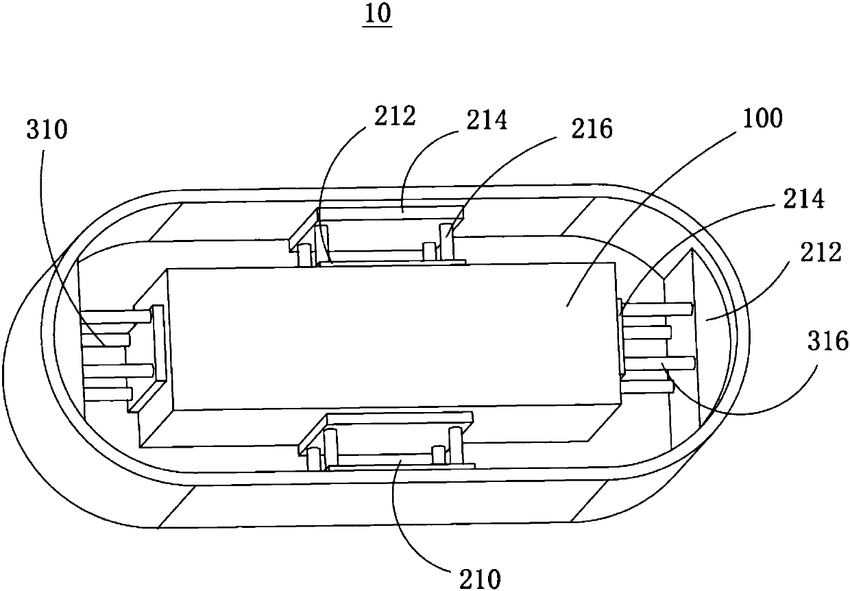 Soft-hard combining type mounting structure