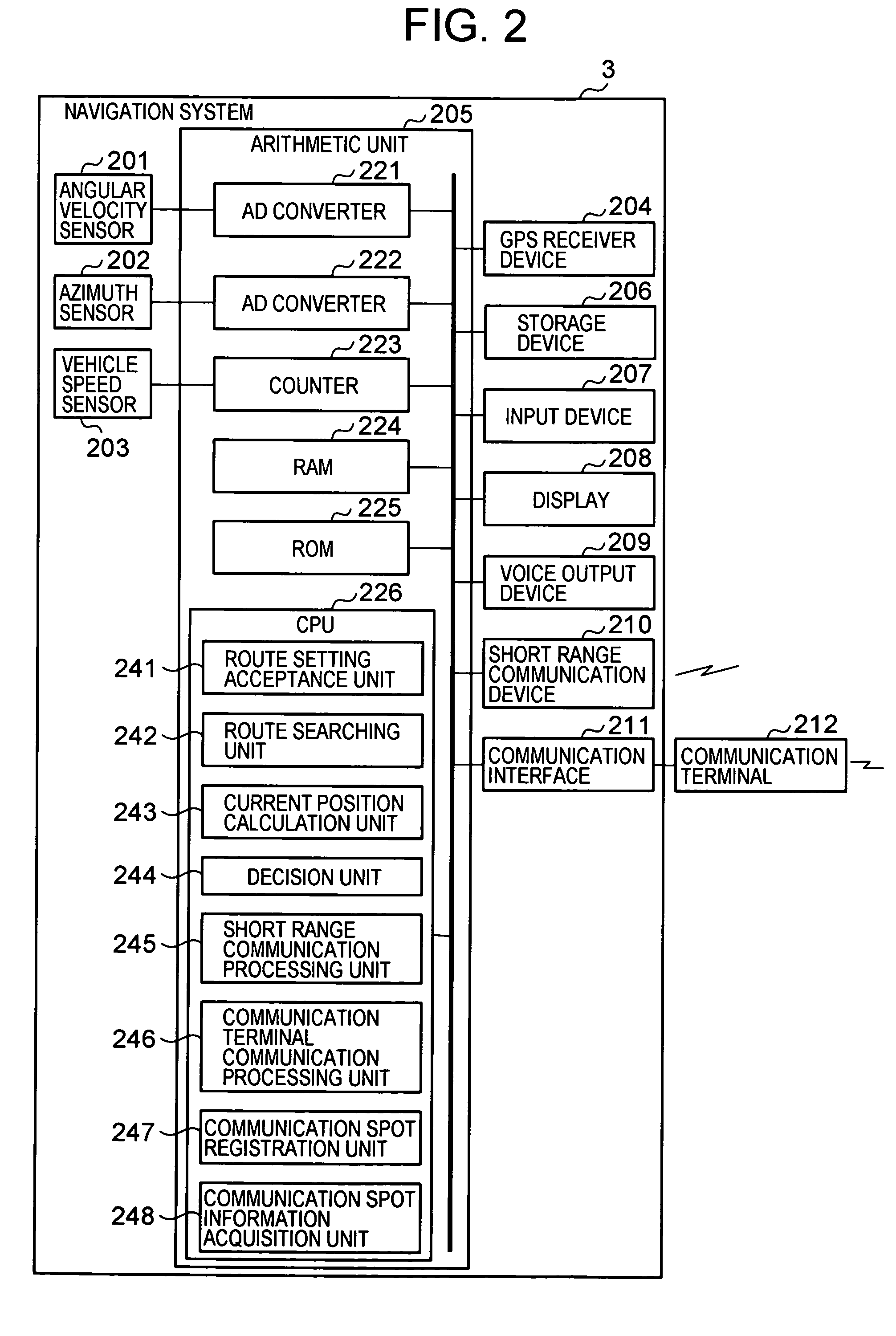 Navigation system, and information acquisition method