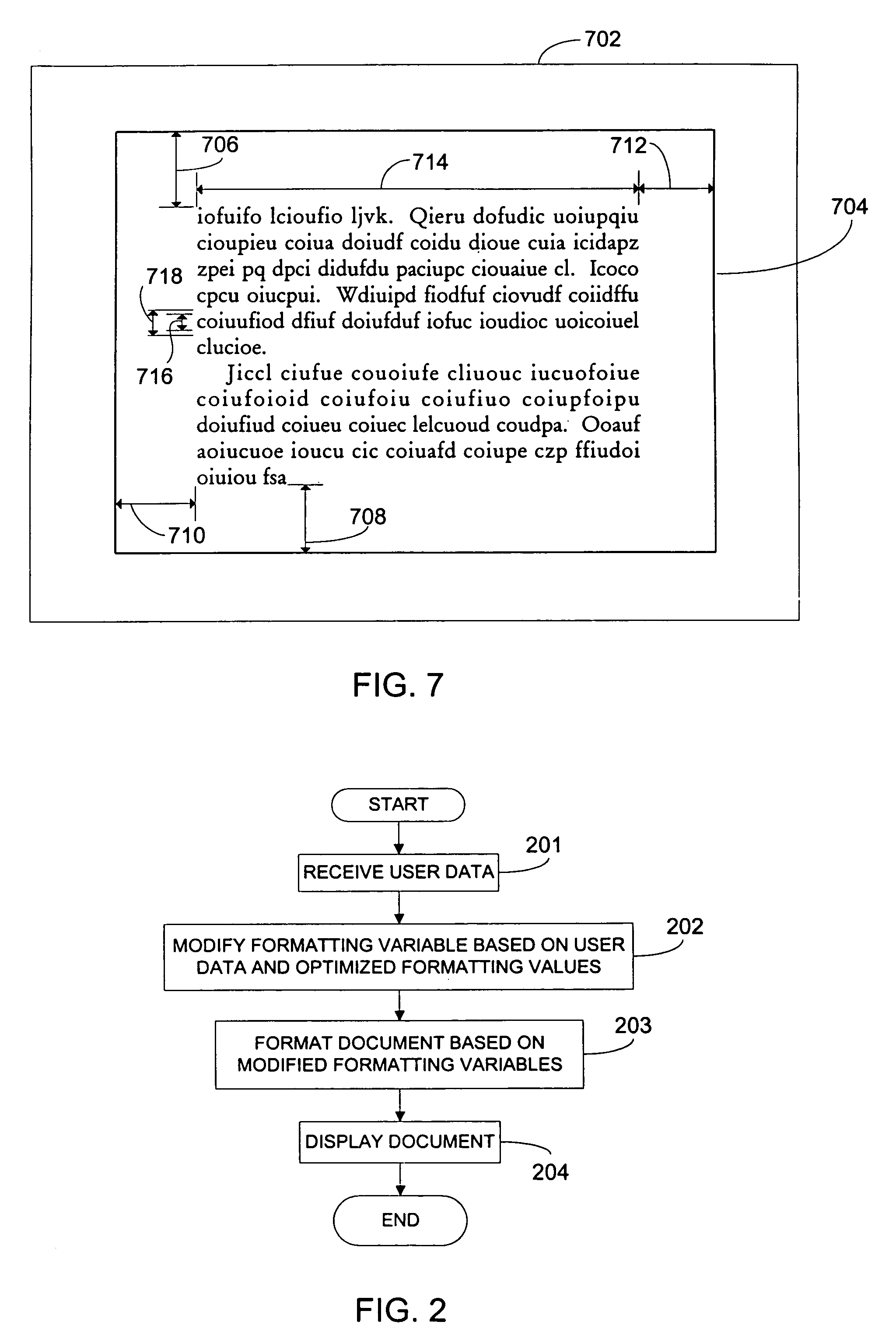 Document formatting based on optimized formatting values