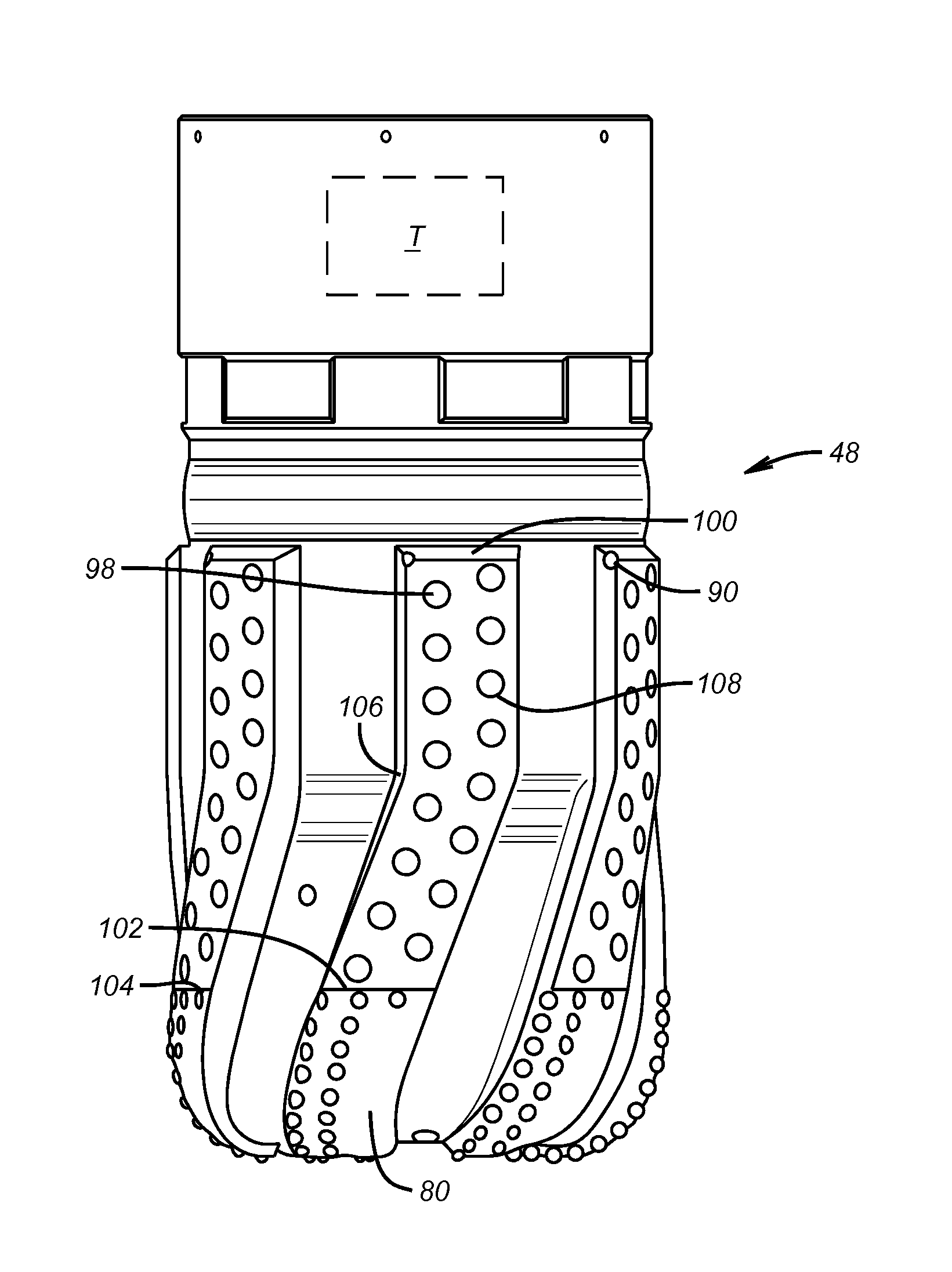 Turbine driven reaming bit with blades and cutting structure extending into concave nose