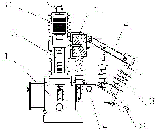 Outdoor vacuum circuit breaker