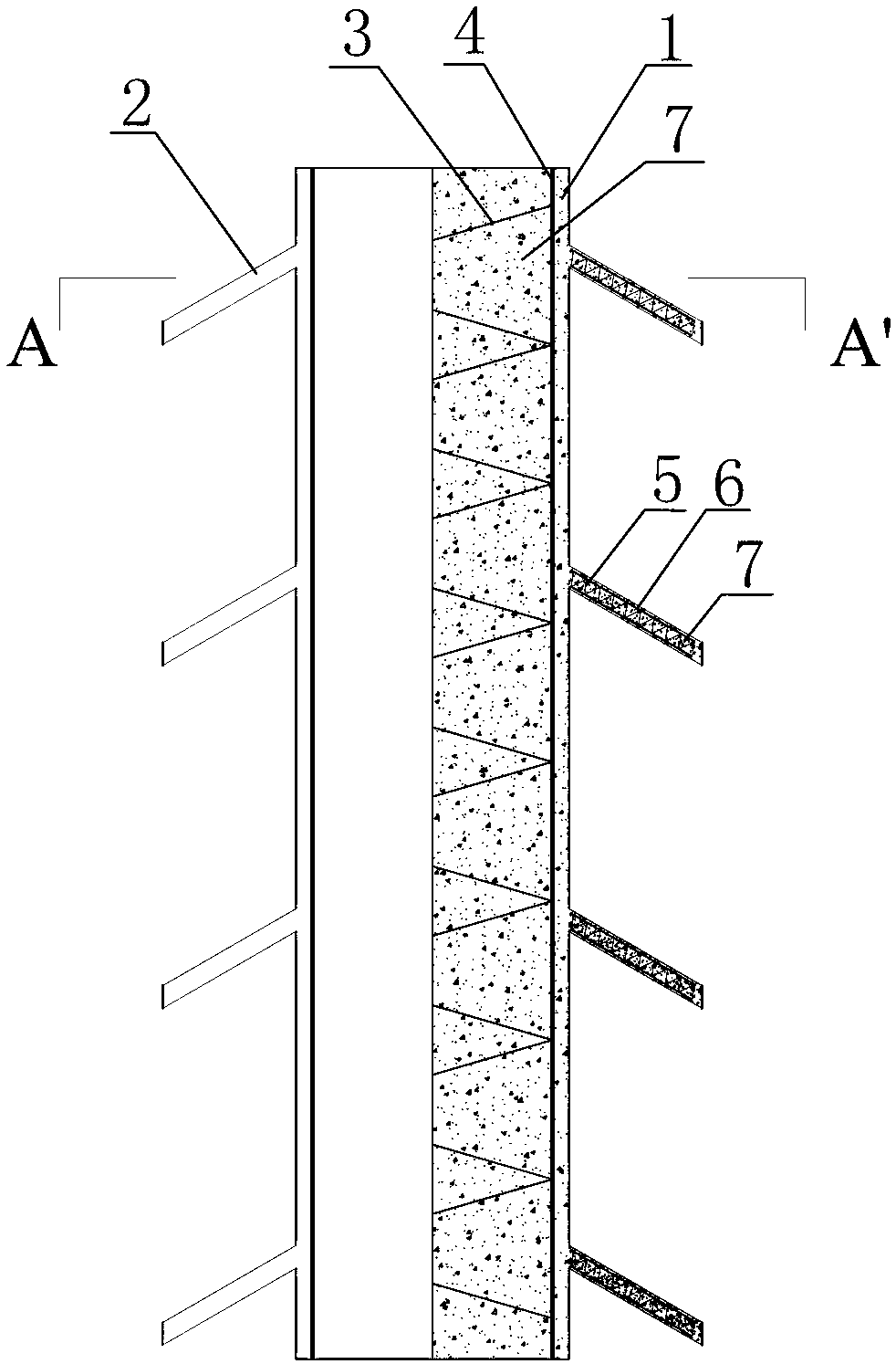 Manual hole digging pile and construction method thereof