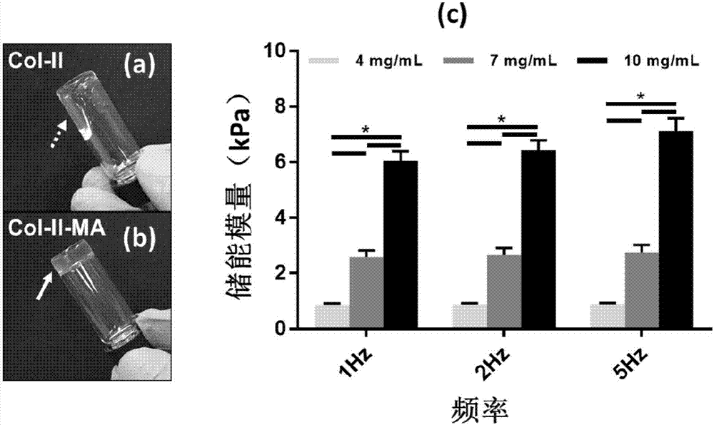 Method for preparing collagen-II aquagel for inducing chondrogenic differentiation of stem cells