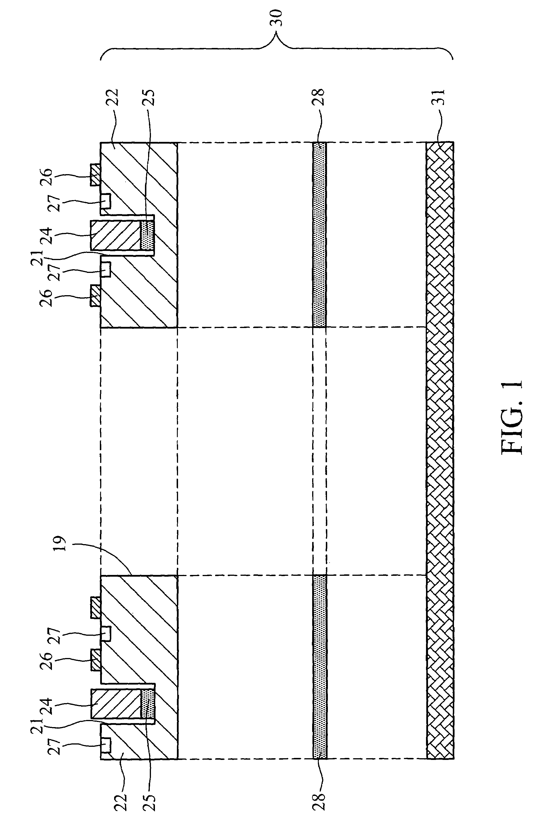 Module board having embedded chips and components and method of forming the same
