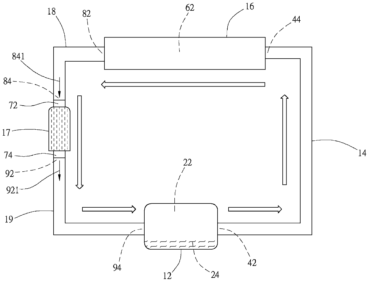 Heat dissipation device with supercharger