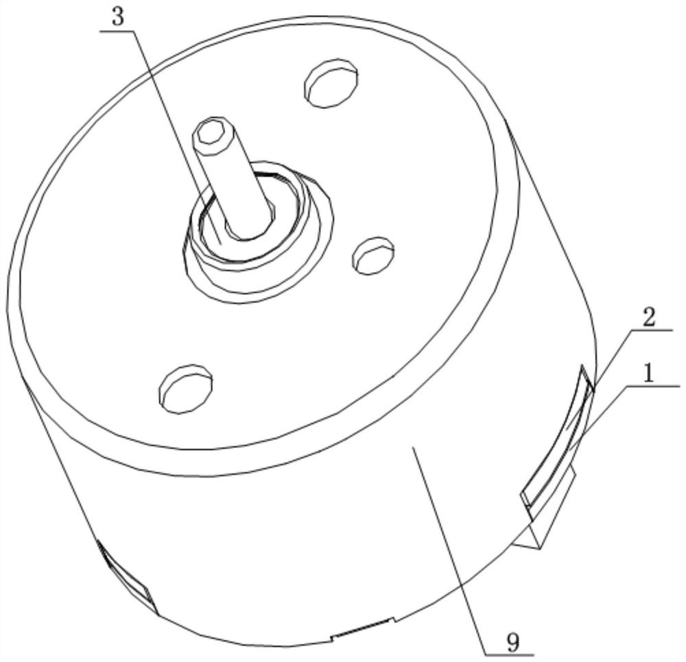 Motor and electronic equipment with same