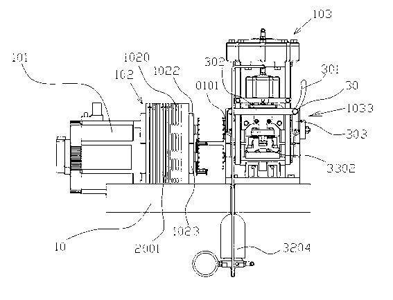 Wavy chemical fiber bundle forming machine