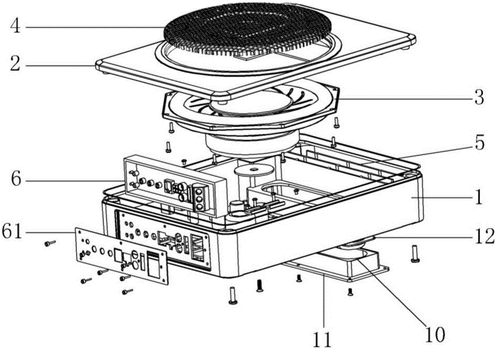 Multidirectional meandering sound channel sound device