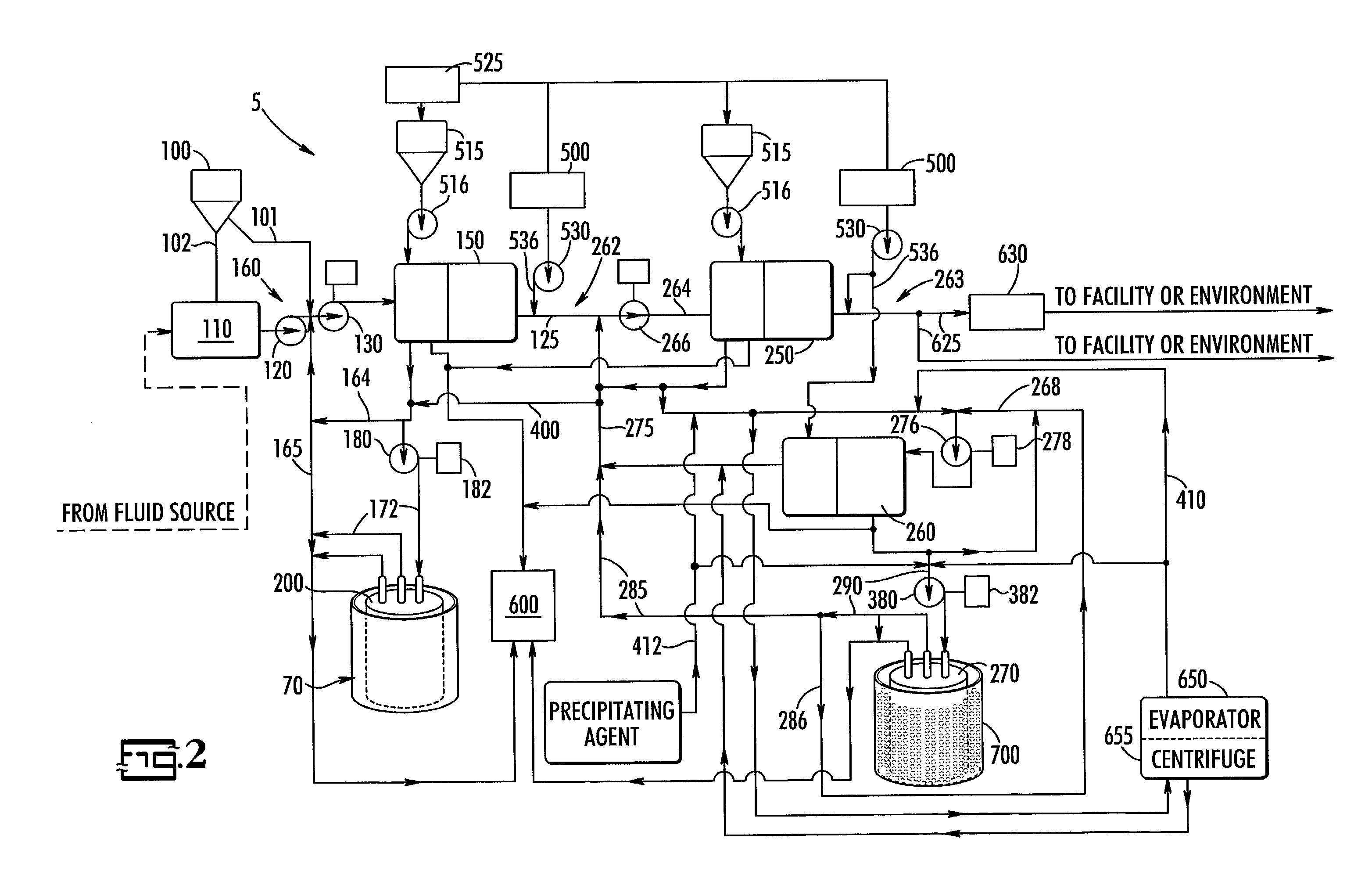 Fluid conveyed material collection system