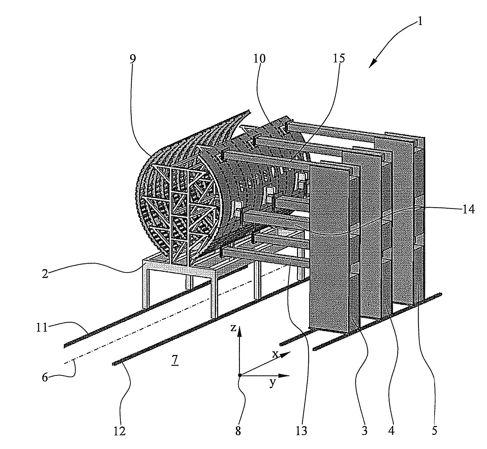 Device and method for supplying structural components to an assembly zone