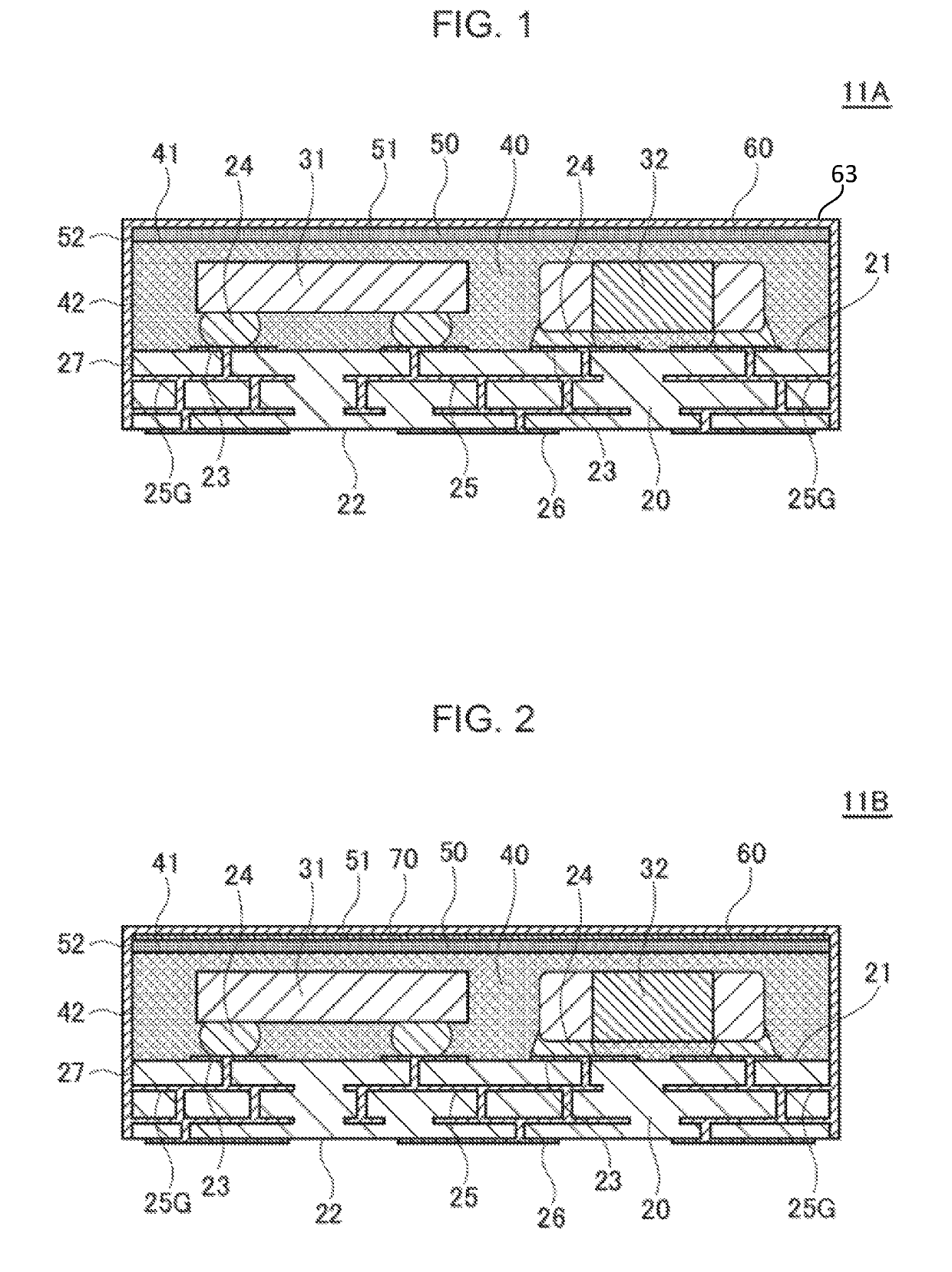 Electronic circuit package having high composite shielding effect