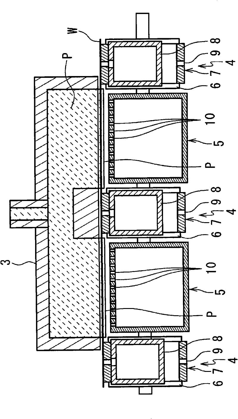 Double side coating device