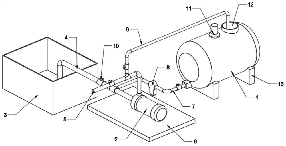 Simple water and fertilizer integrated equipment for orchard and vegetable production