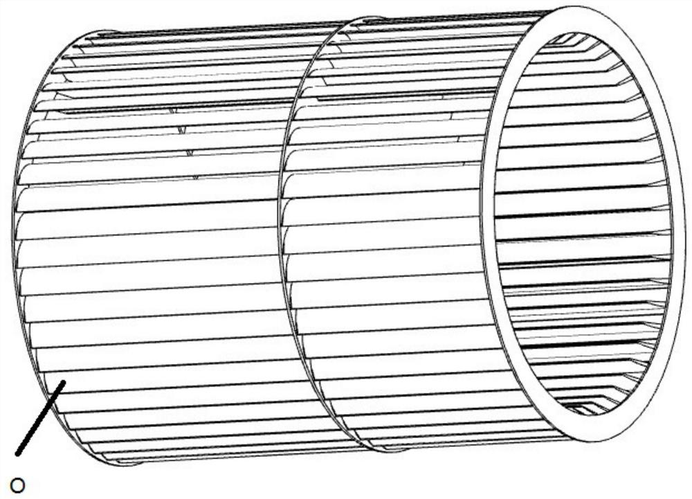 A multi-blade centrifugal fan blade, impeller and a multi-blade centrifugal fan