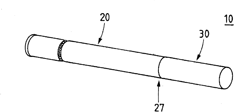 Smoking device, charging means and method of using it