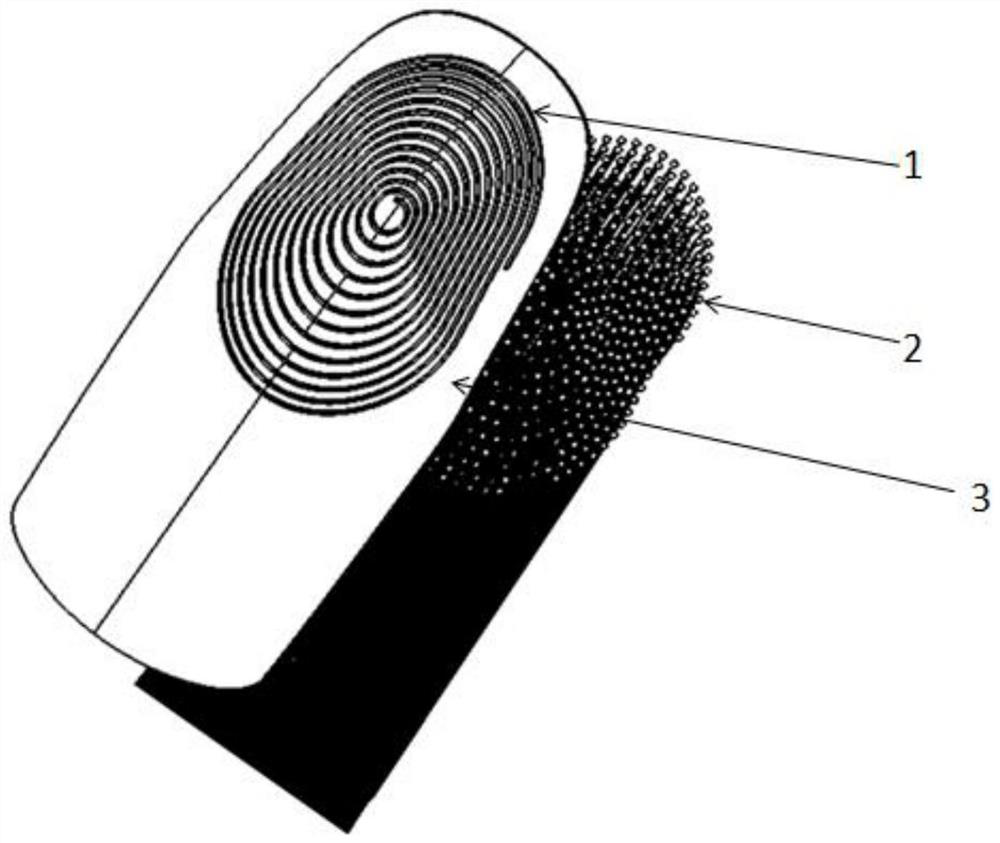 A piezoelectric piezoresistive composite humanoid tactile finger and its preparation method