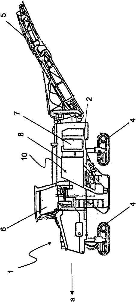 Self-propelled ground milling machine with integrated maintenance platform