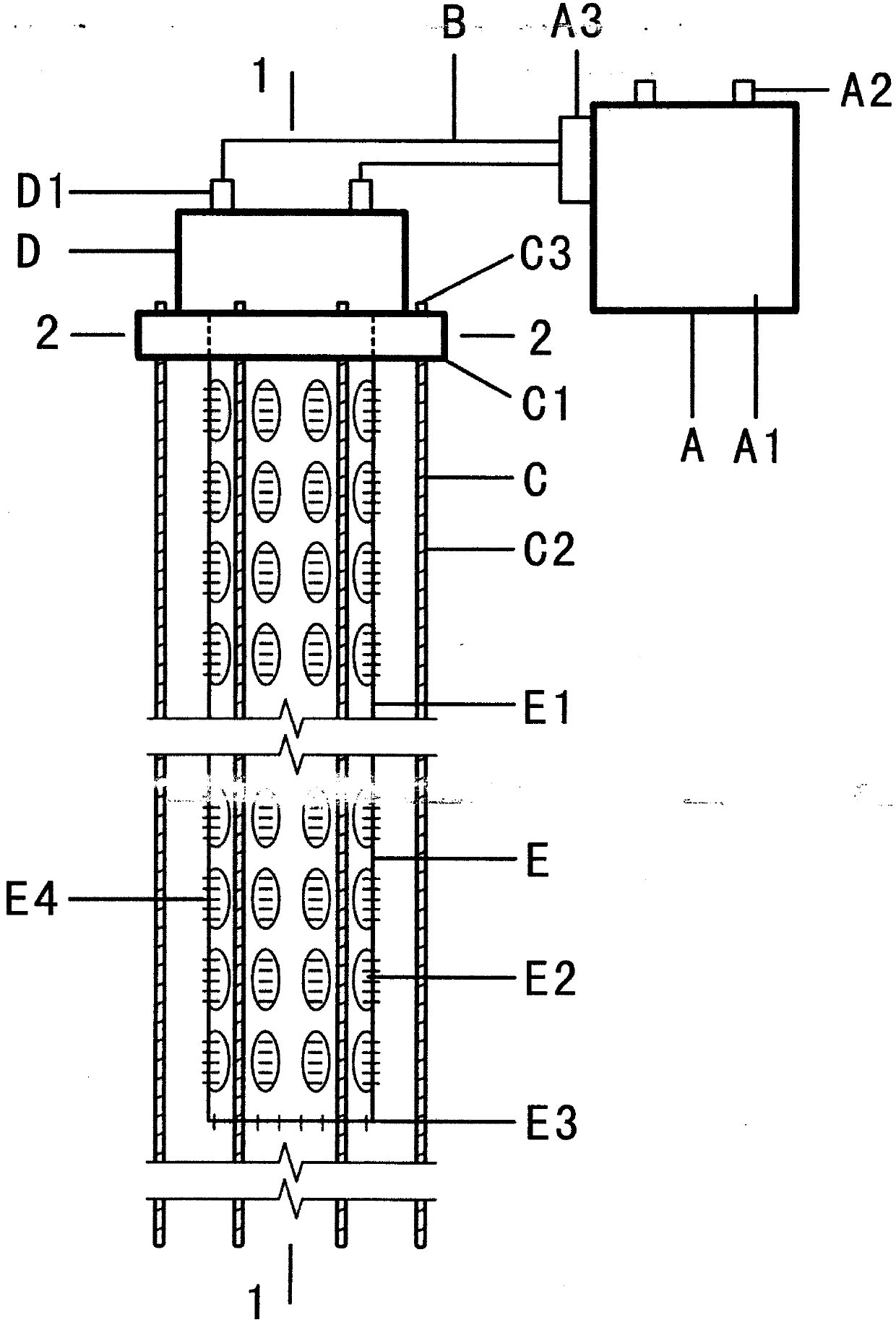 Method and device for rock and soil weathering power generation and power supply