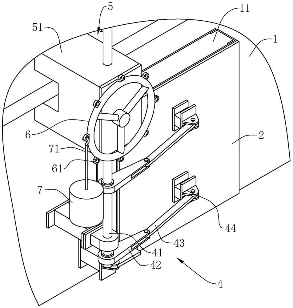 A clean ventilated protective closed door