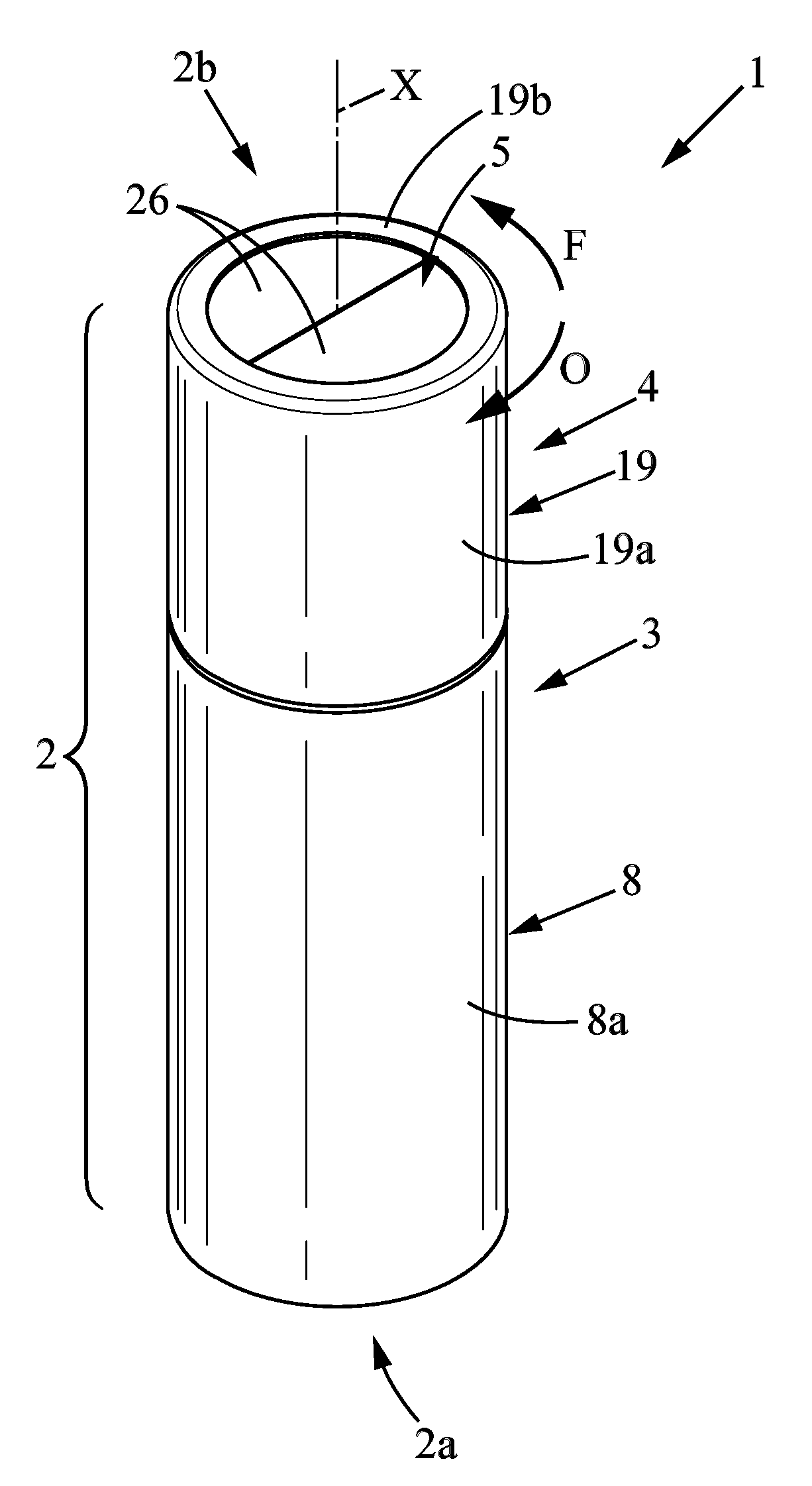 Applicator device for a product in stick form and use of same