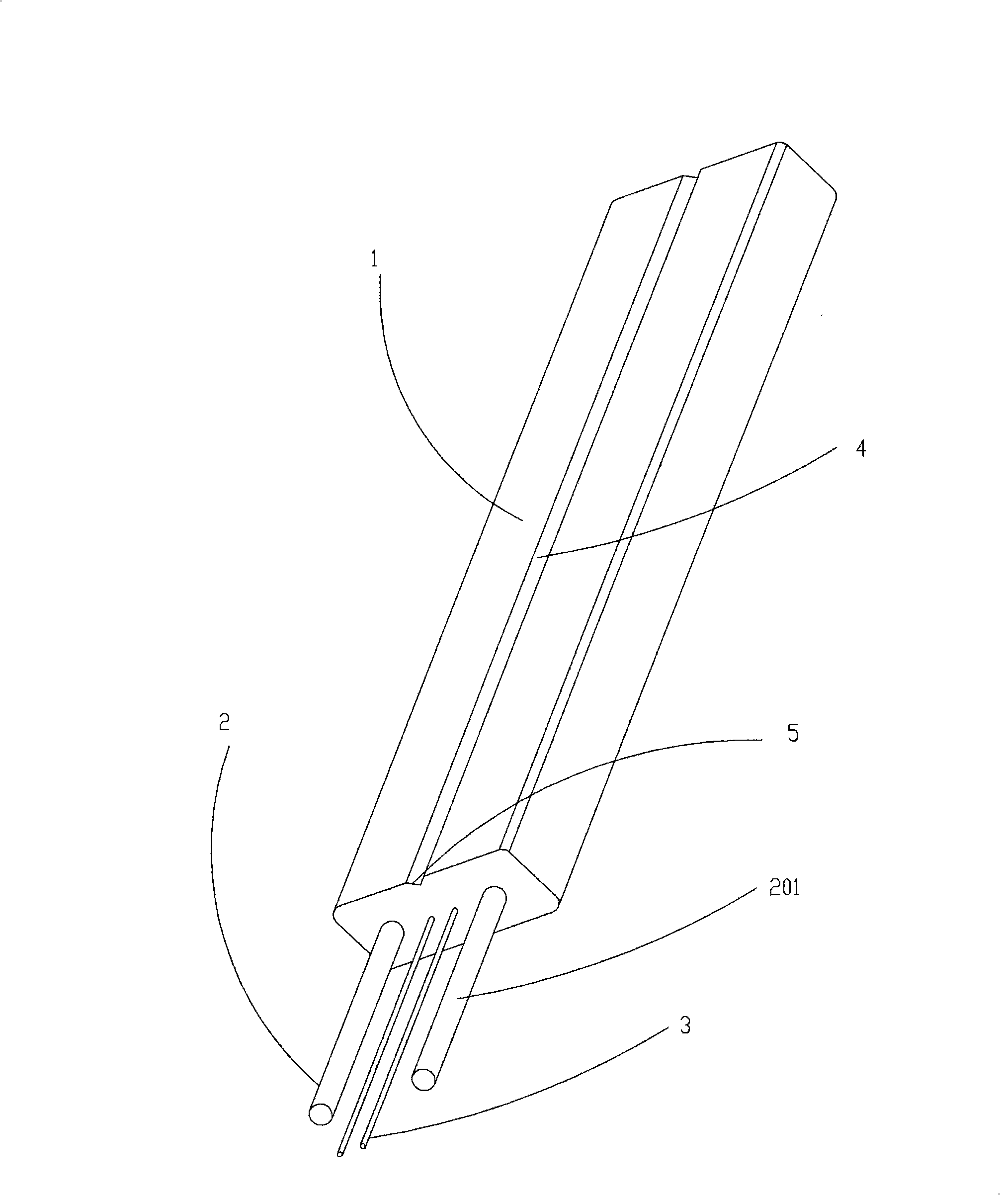 Reinforced core of composite material optical cable and optical cable using the reinforced core
