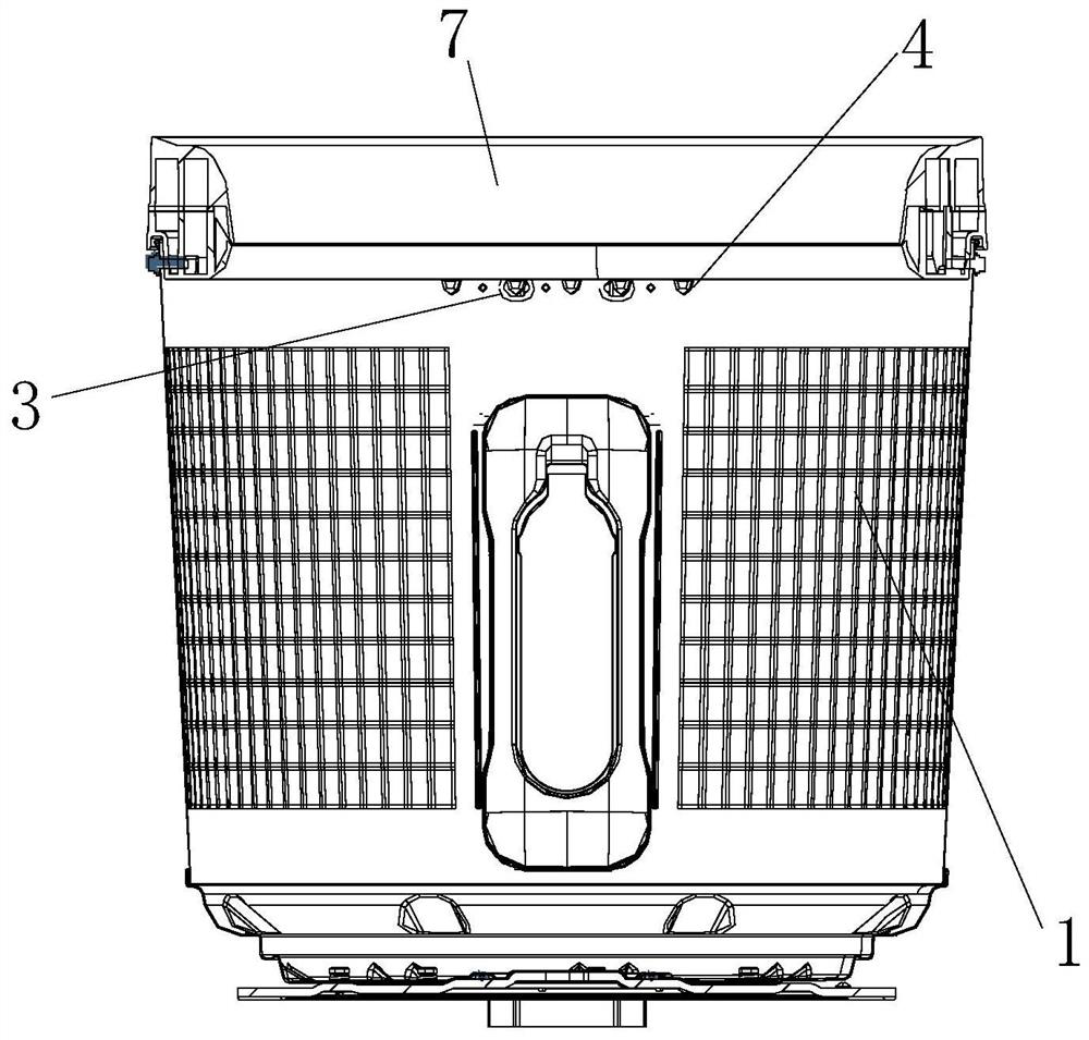 Washing machine inner barrel component and washing machine