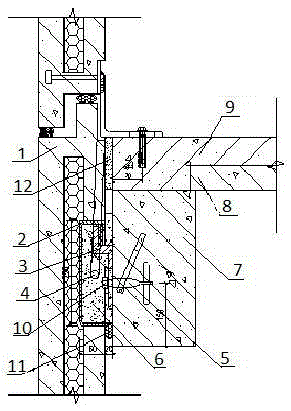 Corrosion-resistant structure of assembled building exterior wall dry hanging node and construction method of corrosion-resistant structure