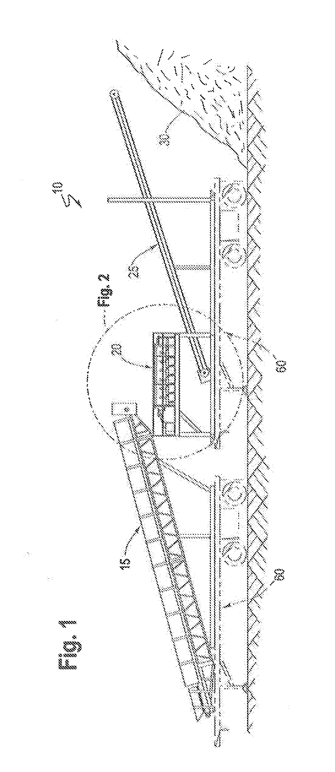 Portable system and method for processing waste to be placed in landfill