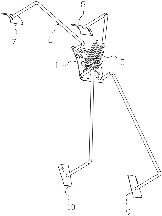 A non-coplanar puncture template based on multi-point positioning