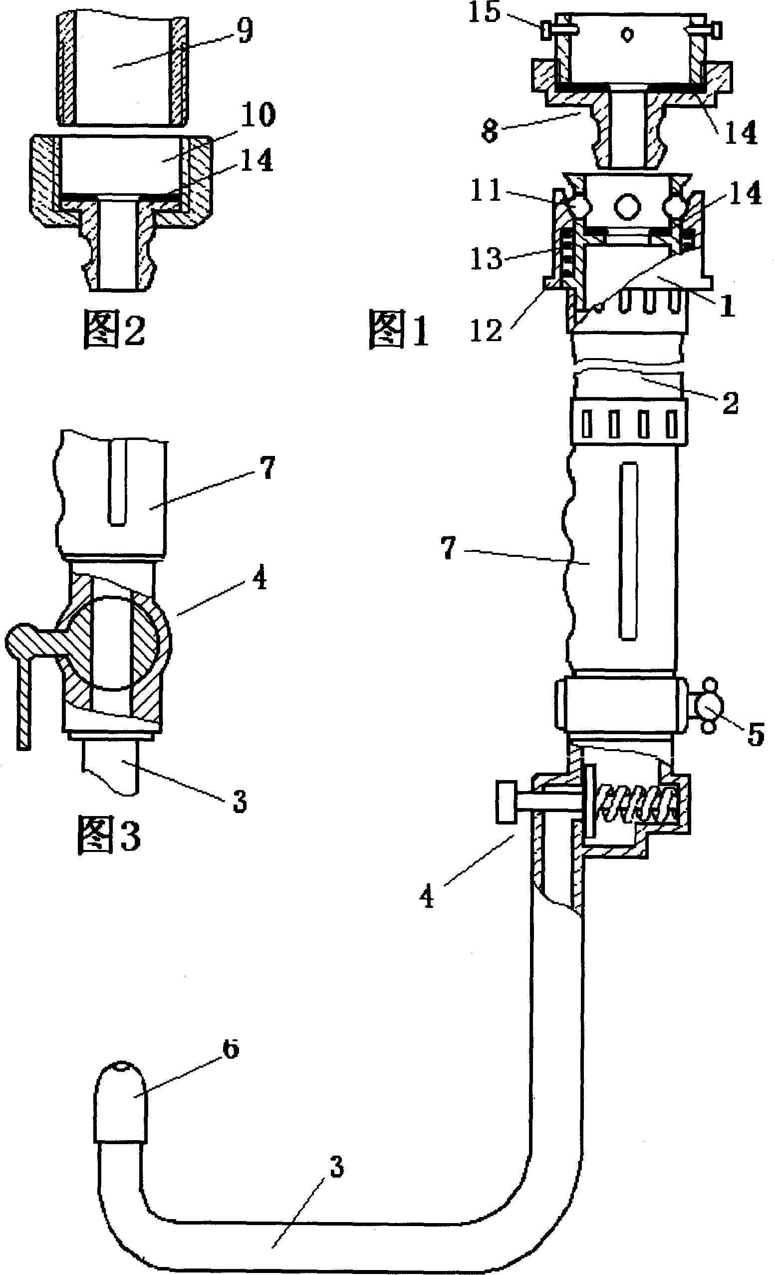 Househoid enema and anus cleaning device and replacing set